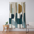 Geometric composition square Window Curtain Gallery Image 5