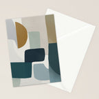 Geometric composition square Stationery Card Gallery Image 2