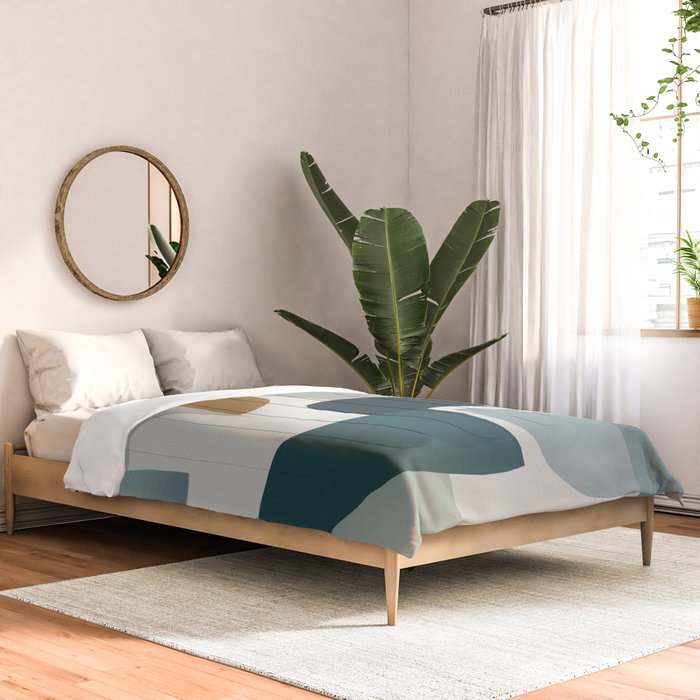 Geometric composition square Comforter Gallery Image 2