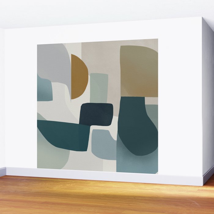 Geometric composition square Wall Mural Gallery Image 2