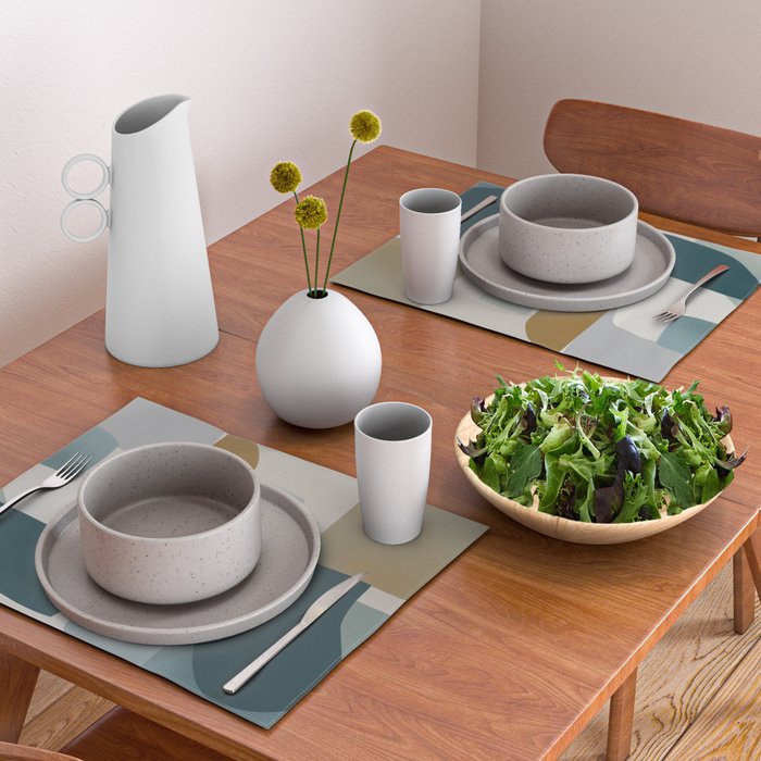 Geometric composition square Placemat Gallery Image 2