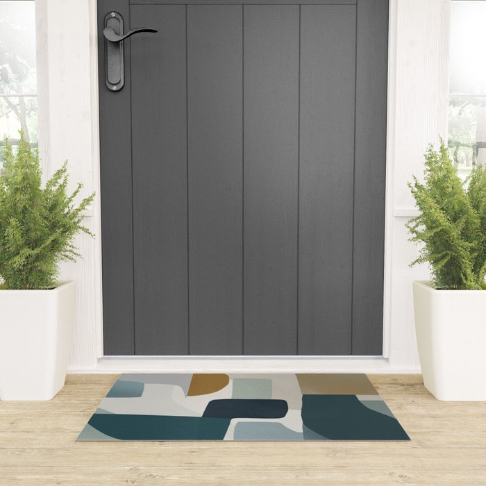 Geometric composition square Welcome Mat Gallery Image 3