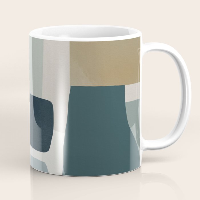 Geometric composition square Coffee Mug Gallery Image 1