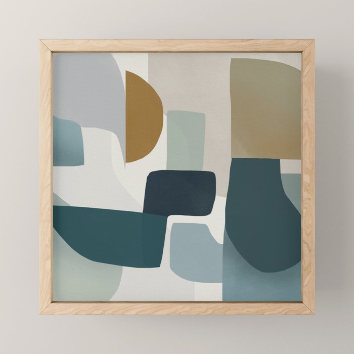 Geometric composition square Mini Art Print Gallery Image 1