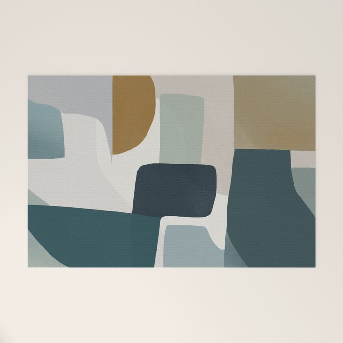 Geometric composition square Welcome Mat Gallery Image 1