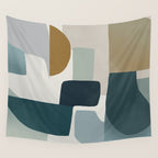Geometric composition square Wall Tapestry Gallery Image 4