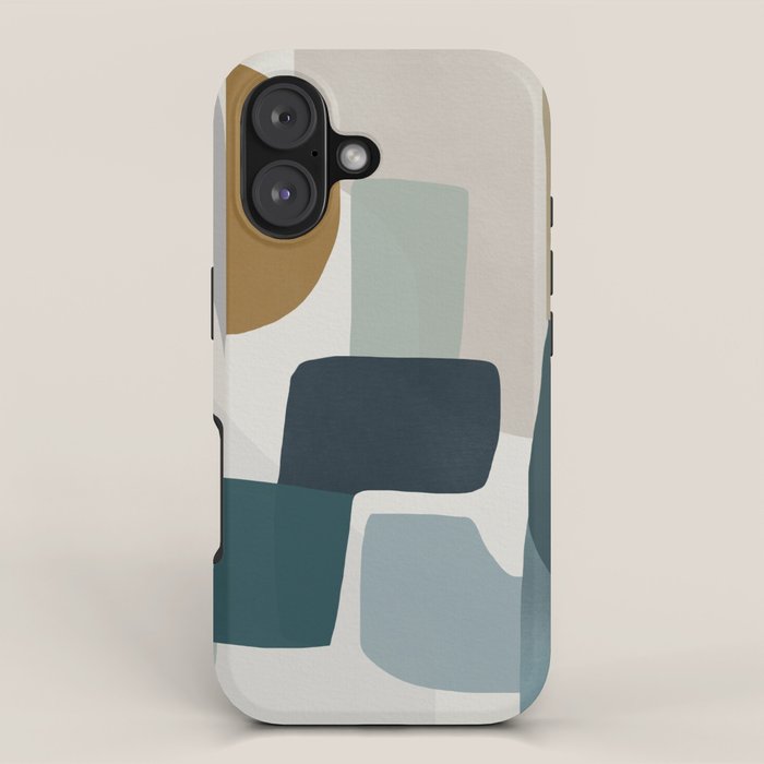 Geometric composition square iPhone Case Gallery Image 1