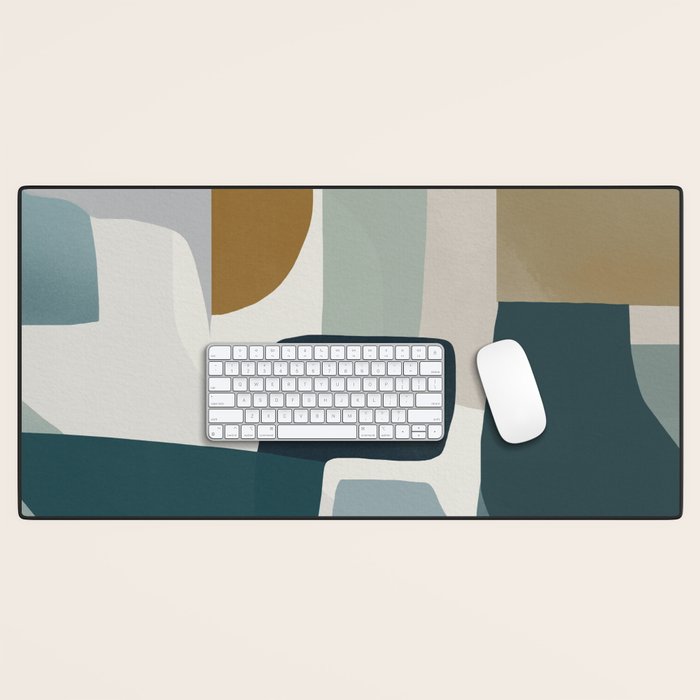 Geometric composition square Desk Mat Gallery Image 1