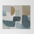Geometric composition square Throw Blanket Gallery Image 2