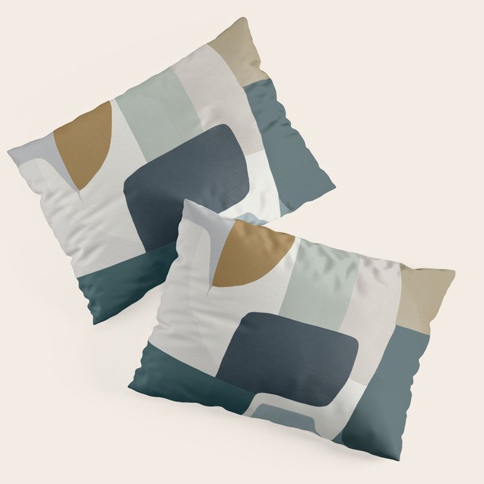 Geometric composition square Pillow Sham Gallery Image 1