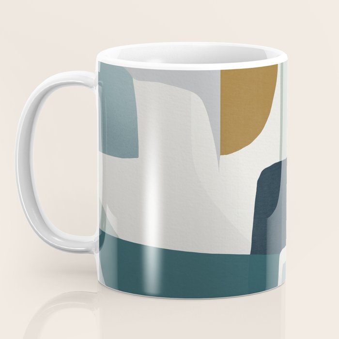 Geometric composition square Coffee Mug Gallery Image 3