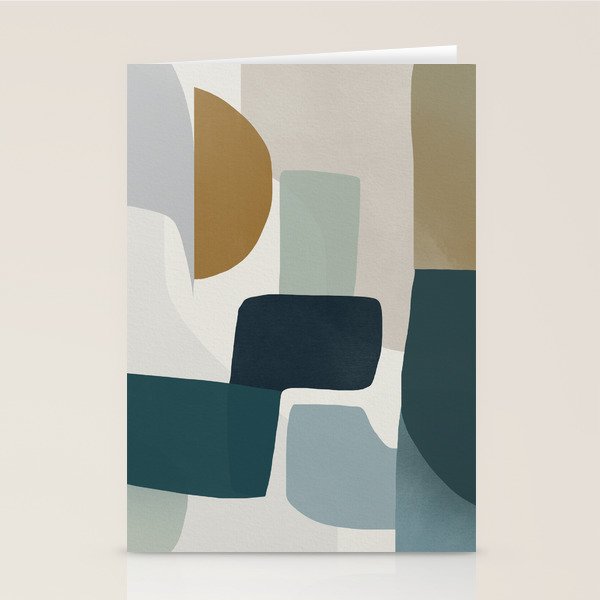 Geometric composition square Stationery Card Gallery Image 2