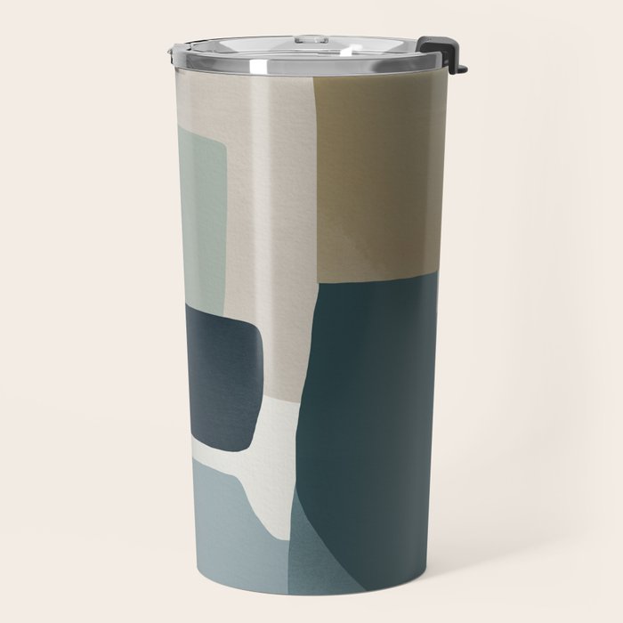 Geometric composition square Travel Mug Gallery Image 2