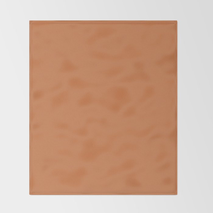 Solid Terracotta Throw Blanket Gallery Image 2