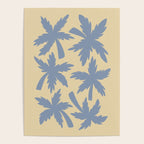 Palm Trees - Blue and Cream Poster Gallery Image 4
