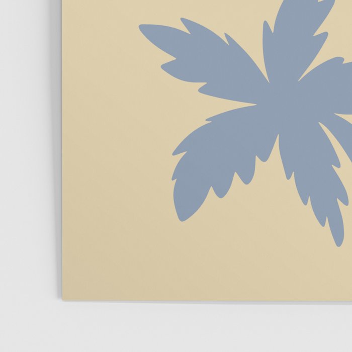 Palm Trees - Blue and Cream Poster Gallery Image 3