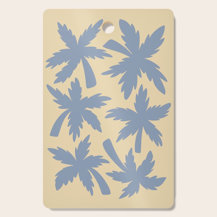 Palm Trees - Blue and Cream Cutting Board Gallery Image 1