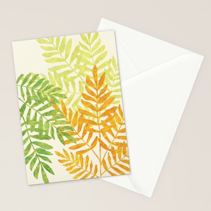 Bright Young Ferns Stationery Card Gallery Image 2