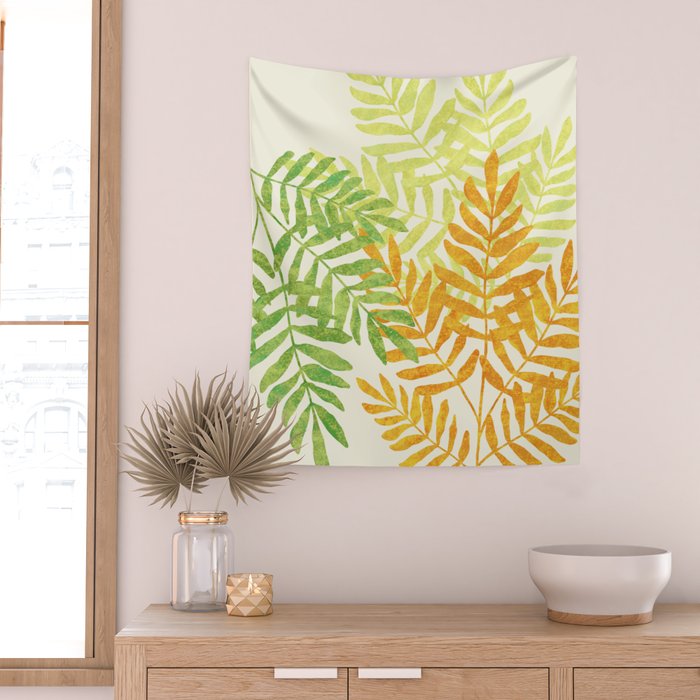 Bright Young Ferns Wall Tapestry Gallery Image 2