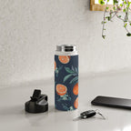 Lemon and Leaf Pattern VI Water Bottle Gallery Image 5