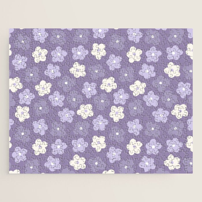 Purple Flowers Jigsaw Puzzle