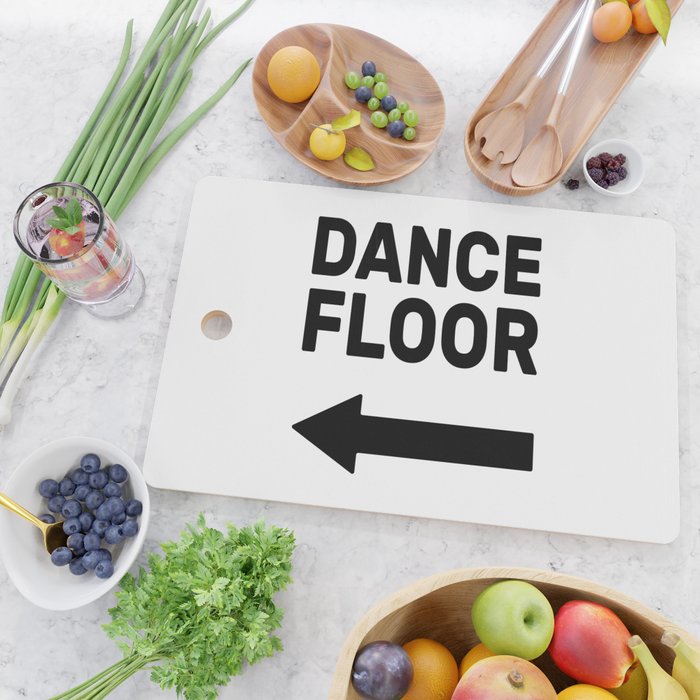 Dance floor (arrow pointing left) Cutting Board Gallery Image 2