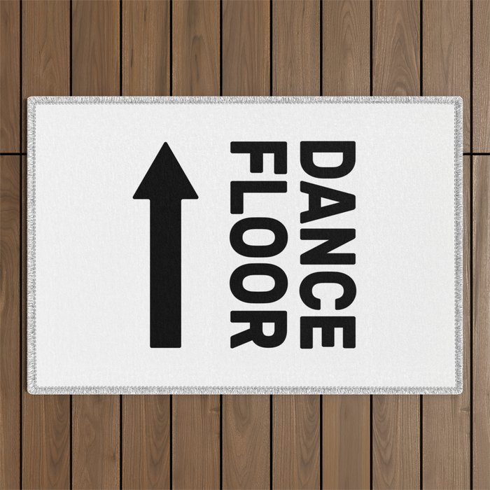 Dance floor (arrow pointing left) Outdoor Rug Gallery Image 1