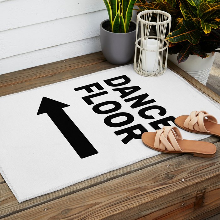 Dance floor (arrow pointing left) Outdoor Rug Gallery Image 2