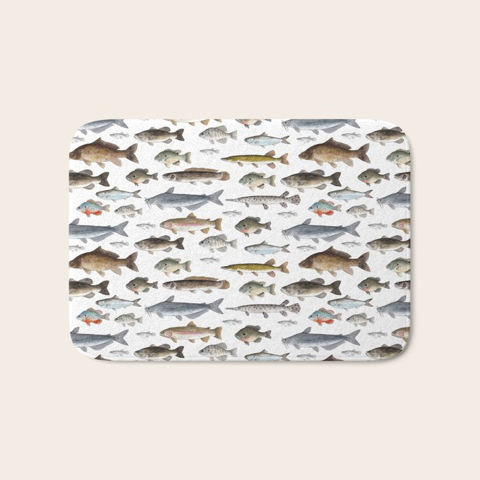 A Few Freshwater Fish Bath Mat Gallery Image 1