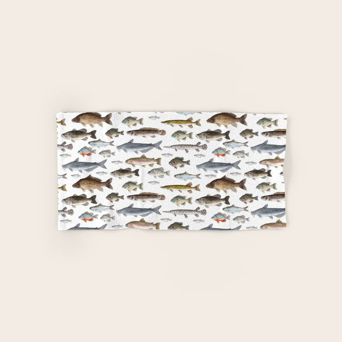 A Few Freshwater Fish Bath Towel Gallery Image 1