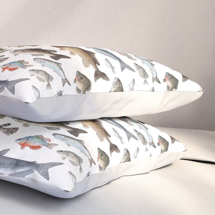 A Few Freshwater Fish Pillow Sham Gallery Image 3