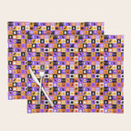 Geometric halloween mosaic pattern Placemat Gallery Image 1