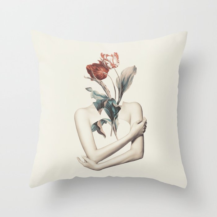 Inner beauty-collage Throw Pillow Gallery Image 6