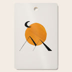 Minimalist Minimal Mid Century Abstract Middle Eastern Egypt Ancient Ruins Pyramids Moon Ejaaz Hanif Cutting Board Gallery Image 1