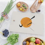 Minimalist Minimal Mid Century Abstract Middle Eastern Egypt Ancient Ruins Pyramids Moon Ejaaz Hanif Cutting Board Gallery Image 2