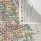 Vintage Map of Florida (1891) Wall Tapestry Gallery Image 3