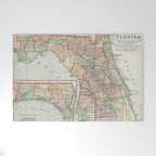 Vintage Map of Florida (1891) Welcome Mat Gallery Image 1