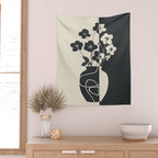 Botanical Contrast 1 Wall Tapestry Gallery Image 2