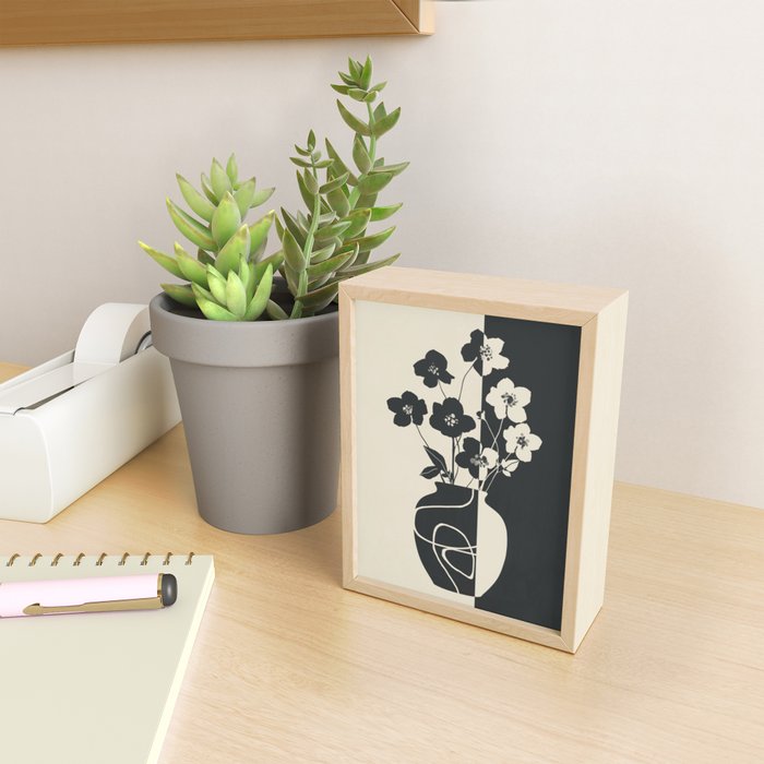 Botanical Contrast 1 Mini Art Print Gallery Image 2