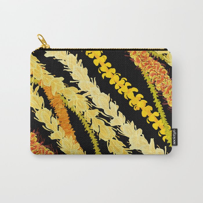 LEI VARIETY ON BLACK Carry All Pouch Gallery Image 1