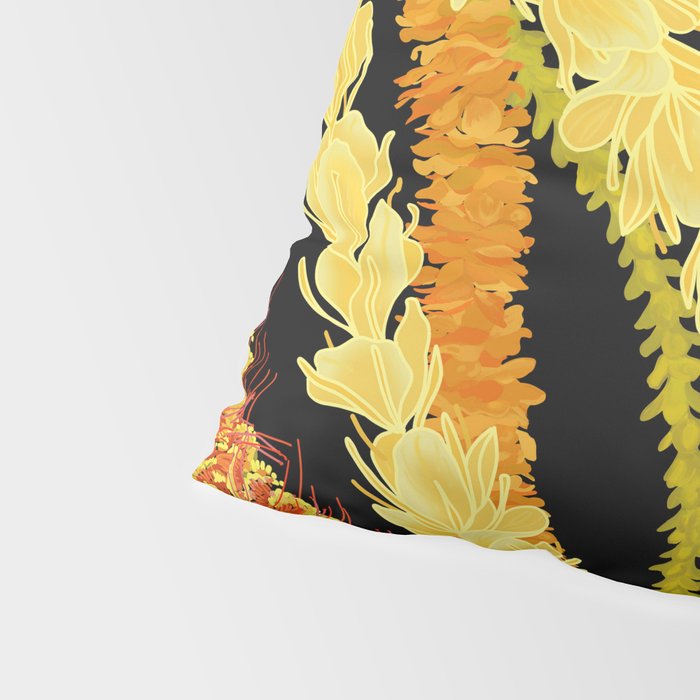 LEI VARIETY ON BLACK Pillow Sham Gallery Image 4