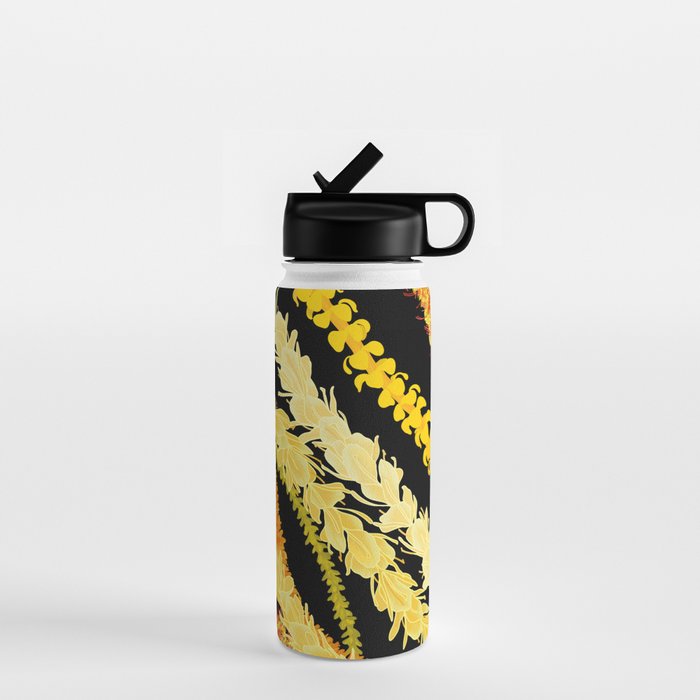 Lei Variety On Black Water Bottle