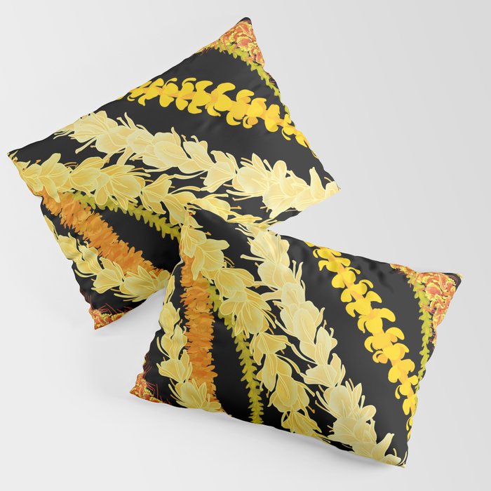 LEI VARIETY ON BLACK Pillow Sham Gallery Image 1