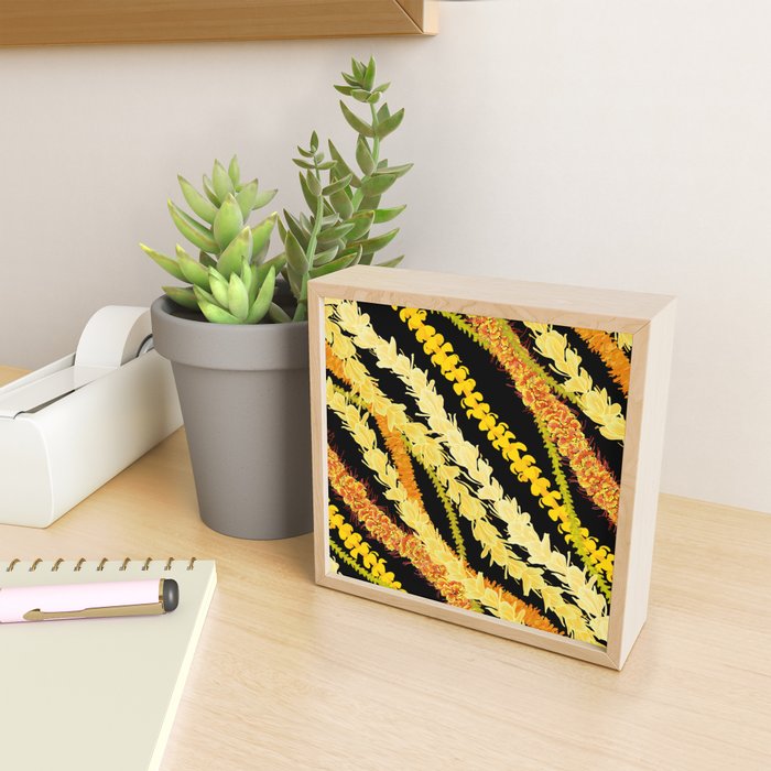 LEI VARIETY ON BLACK Mini Art Print Gallery Image 2