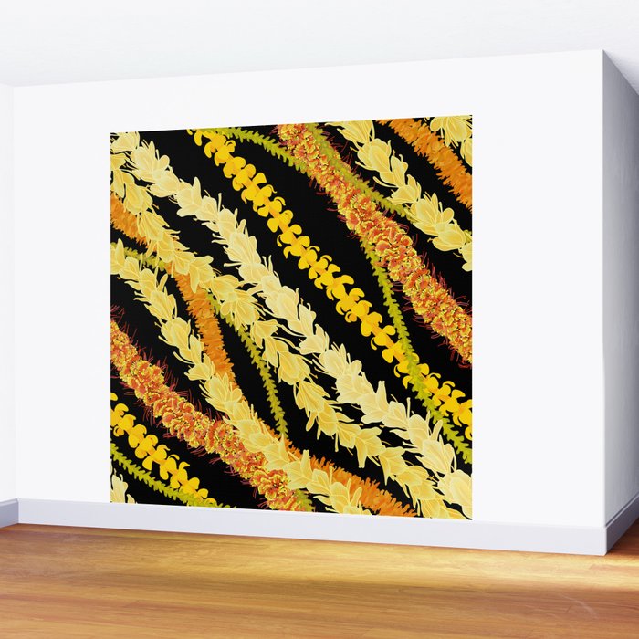 LEI VARIETY ON BLACK Wall Mural Gallery Image 2