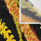 LEI VARIETY ON BLACK Wall Tapestry Gallery Image 3
