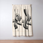 Interwoven Lines Abstract Art 1 Window Curtain Gallery Image 3