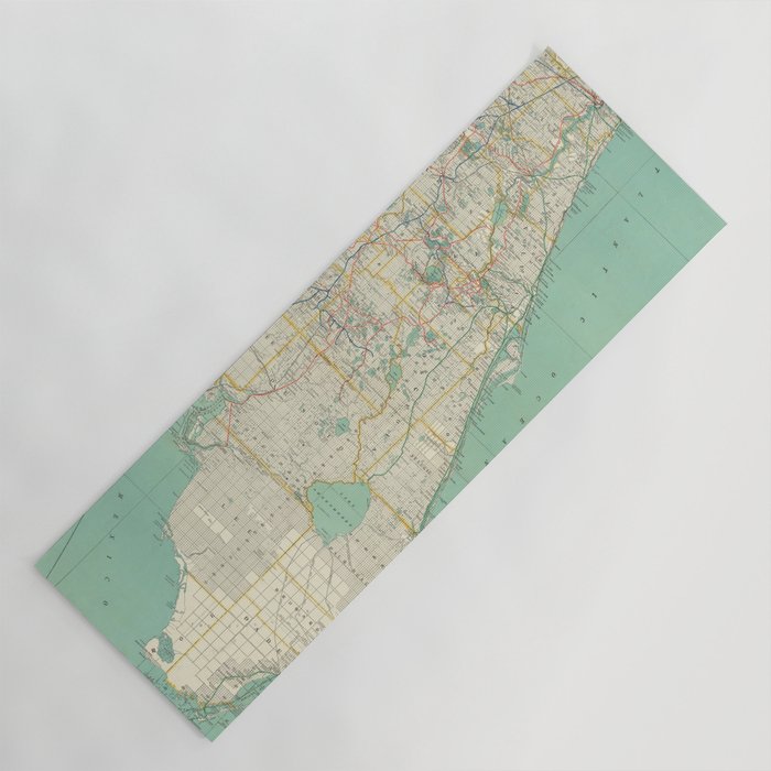 Vintage Florida Map (1916) Yoga Mat Gallery Image 1