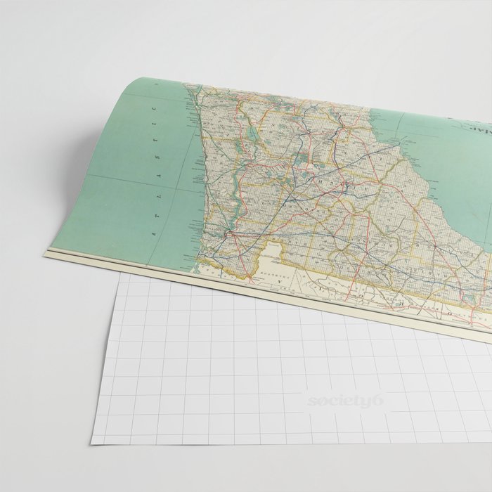 Vintage Florida Map (1916) Wrapping Paper Gallery Image 2