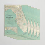 Vintage Florida Map (1916) Wrapping Paper Gallery Image 3